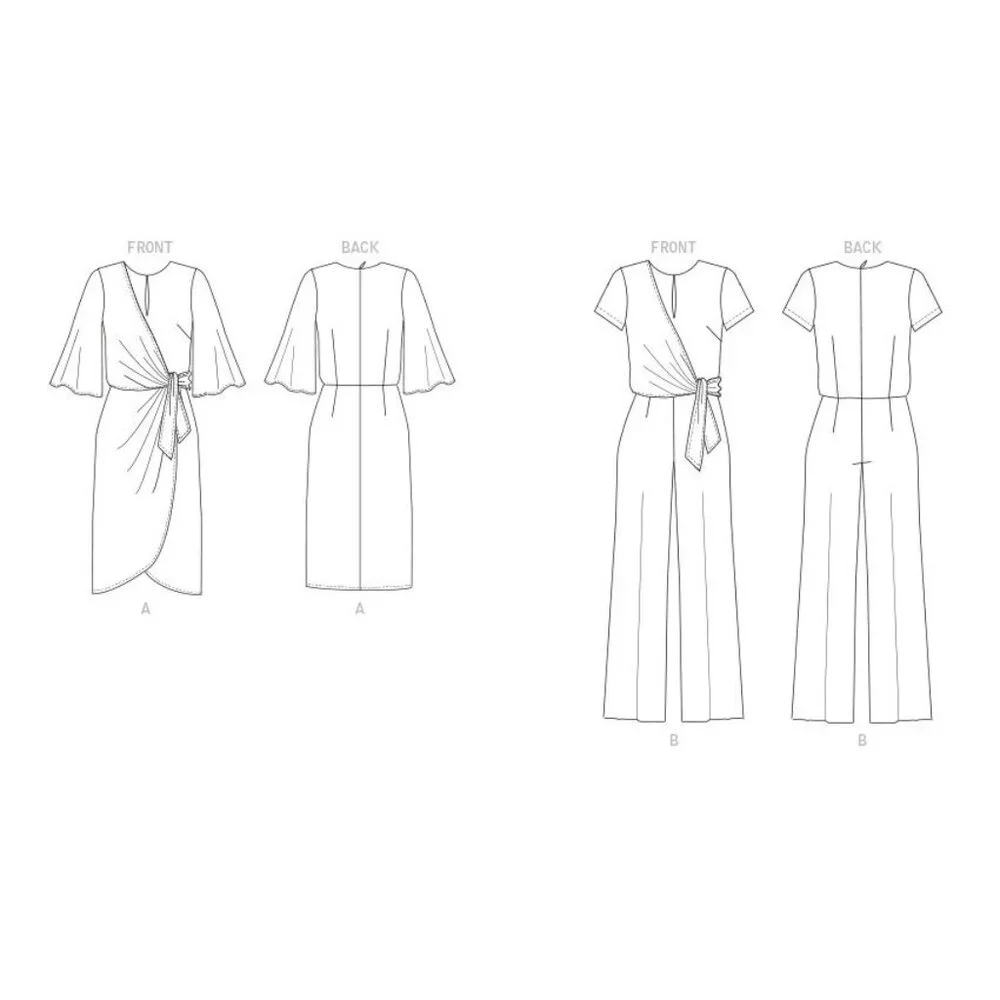 Butterick creasing variations